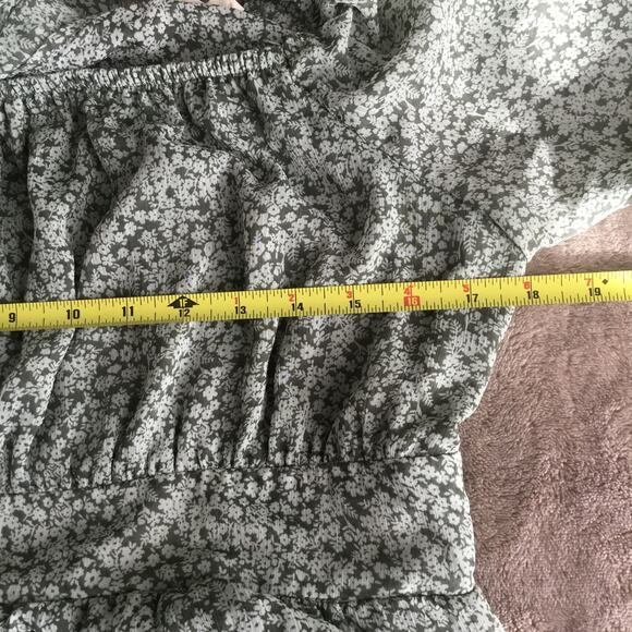 Daisy & Delilah Peasant Cottage Gausy Floral Smocked Long Sleeve Mini Dress - XL - Picture 5 of 9